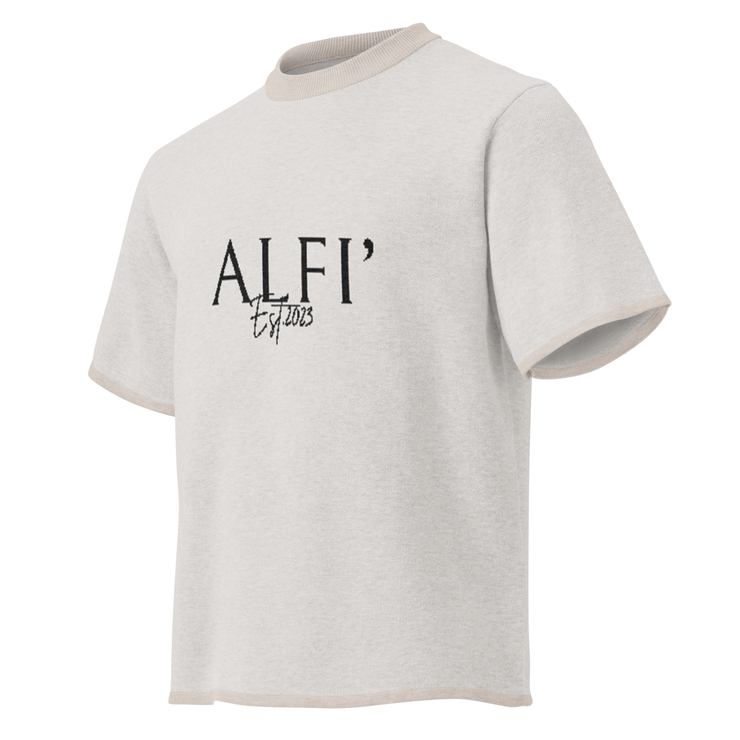 ALFÌ Knit T-Shirt – Textured Edition